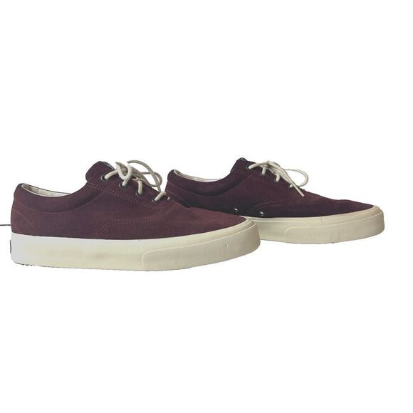 Sebago Docksides Shoes Burgundy Suede Lace Up Low Top Womens 8 M Comfort Sneaker - Picture 4 of 11